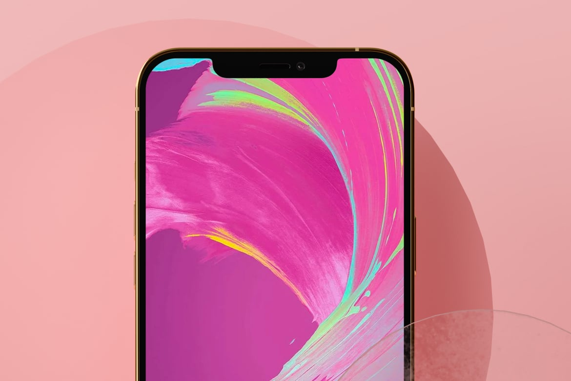 图片[2]-iPhone 12 Pink Scene Mockup（249084）-技能树